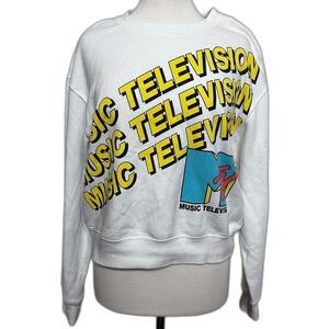 Retro Reproduction MTV Cropped Sweatshirt - Women XL